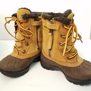 Baby Timberland Waterproof Leather Boots Fleece